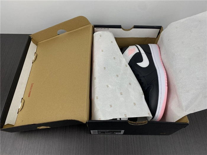 Effortless Jordan1 Mid Arctic Pink Black 555112- 3711